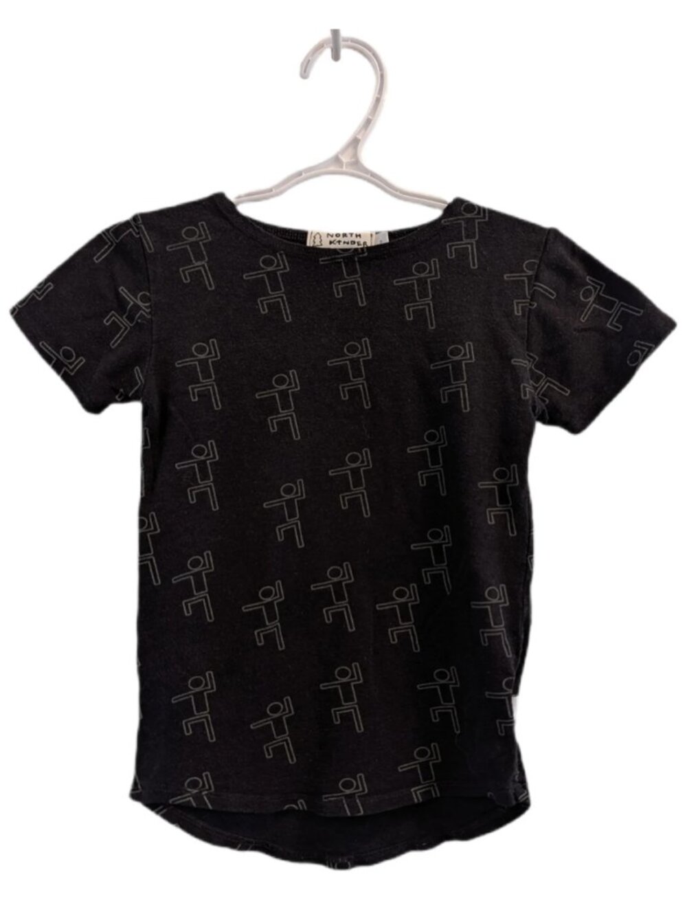 North Kinder Long-Style Bamboo Stick Person Tee 2T